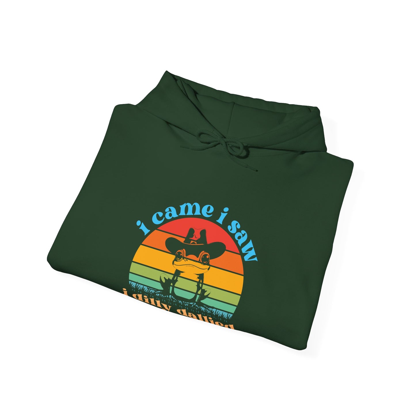Hoodie i came i saw i dilly dallied Hoodie – Funny ADHD Frog Hoodie