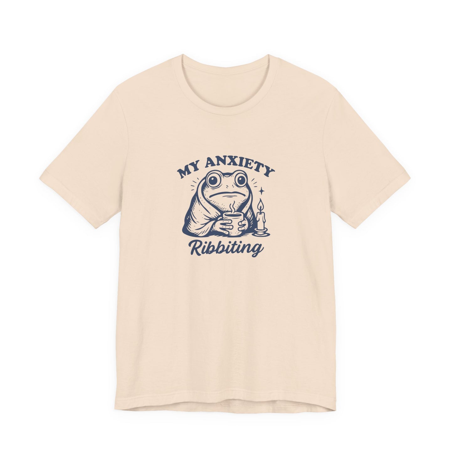 T-Shirt MY ANXIETY Ribbiting Shirt – Funny Anxiety Shirt with Frog Graphic