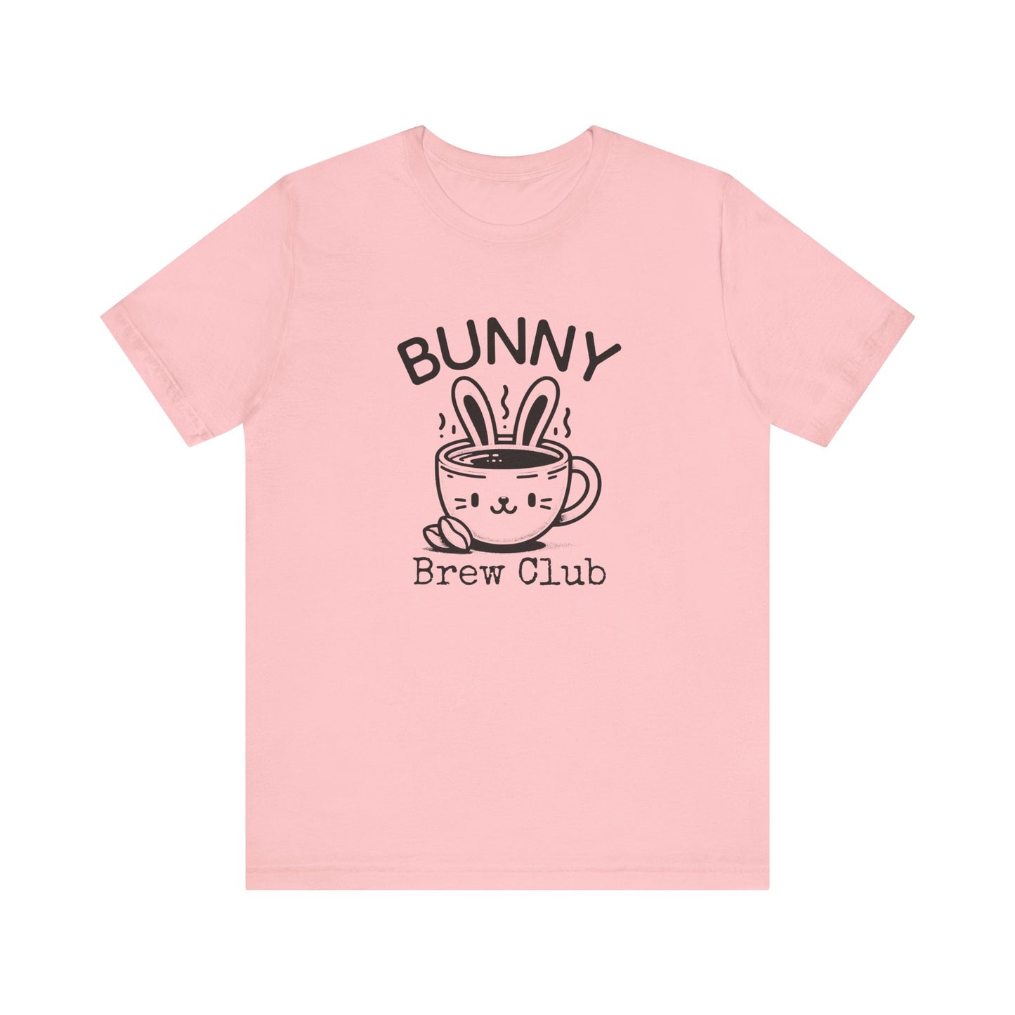 Pink Coffee Easter Shirt – Bunny Brew Club Funny Easter Tee for Women