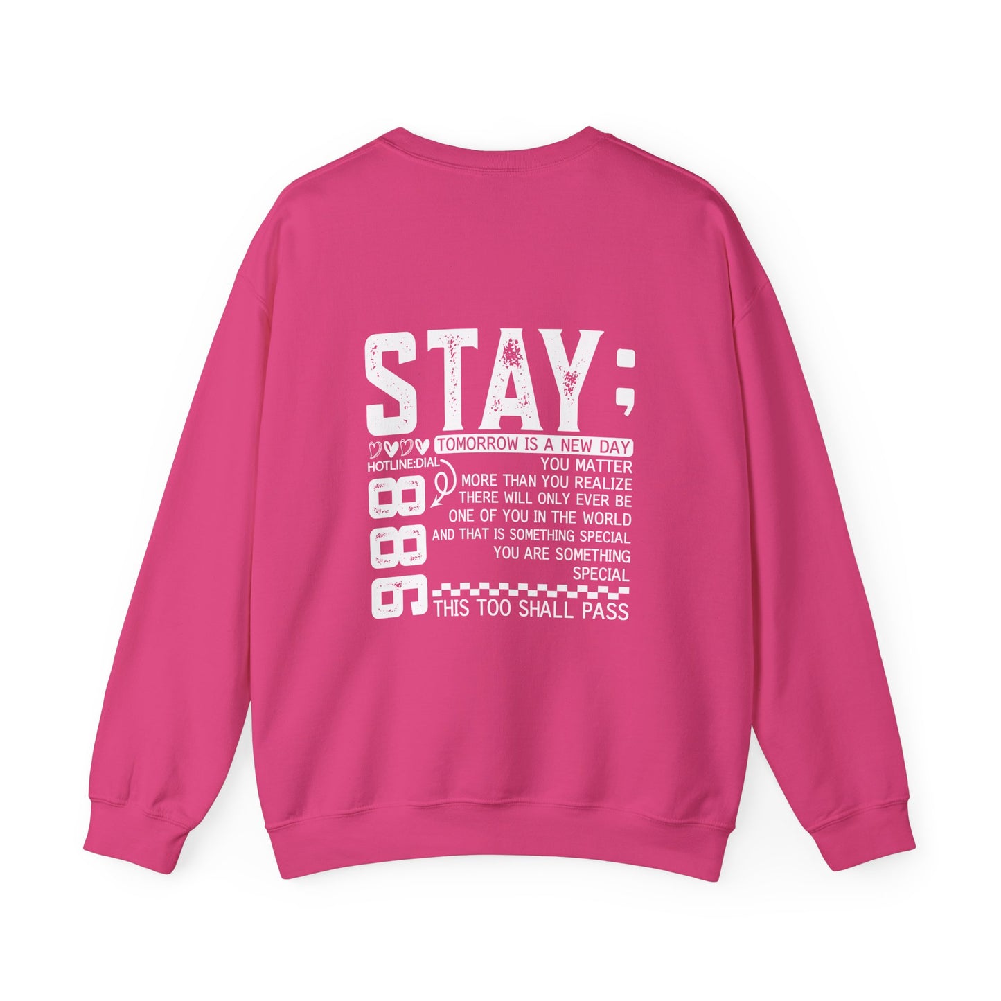 Stay, You Matter – Mental Health Sweatshirts for Men & Women