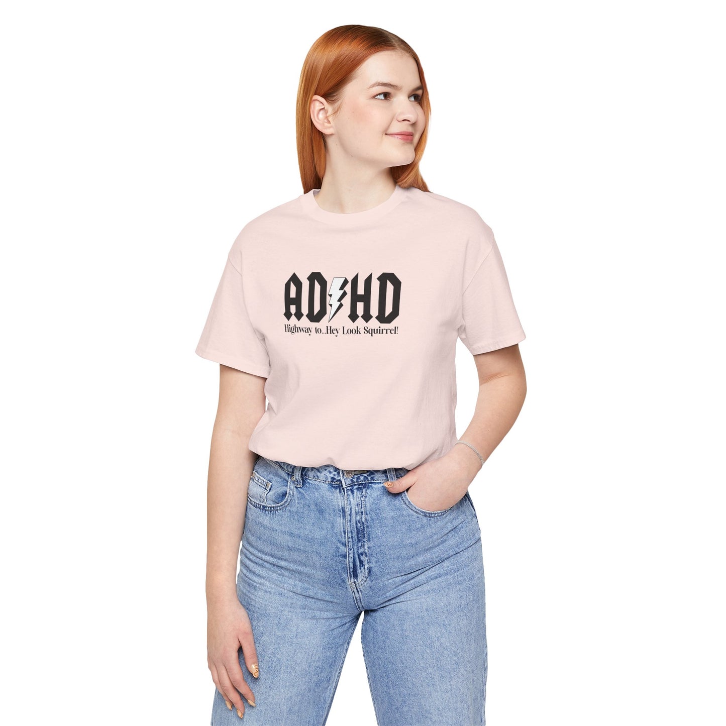T-Shirt Highway to ADHD Funny T-Shirt – Gothic Pop Culture Graphic Tee