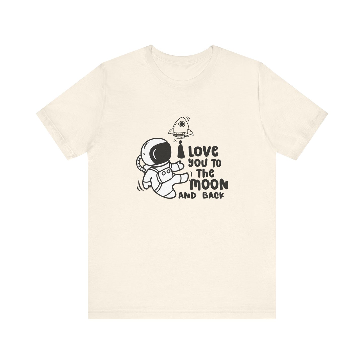 T-Shirt Romantic Message Tee – I Love You to the Moon and Back Shirt