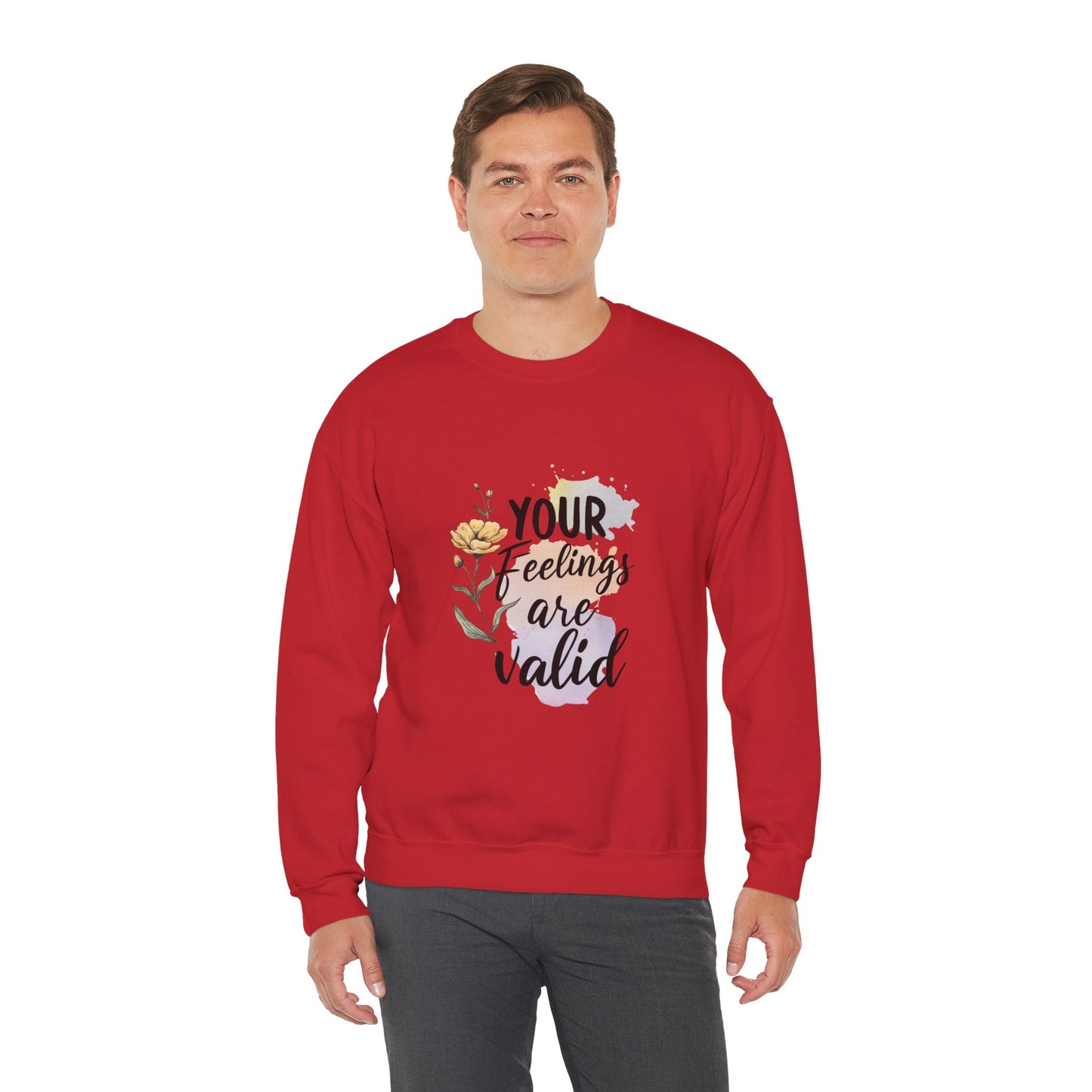 Your Feelings Are Valid – Mental Health Sweatshirt for Women