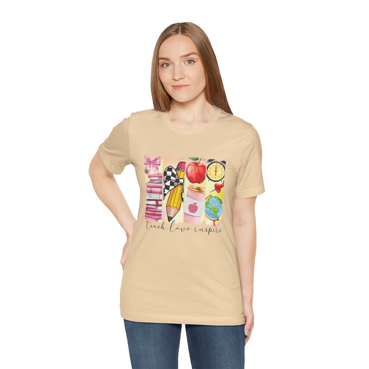 Teach Love Inspire – Teacher Shirt with Meaningful Message