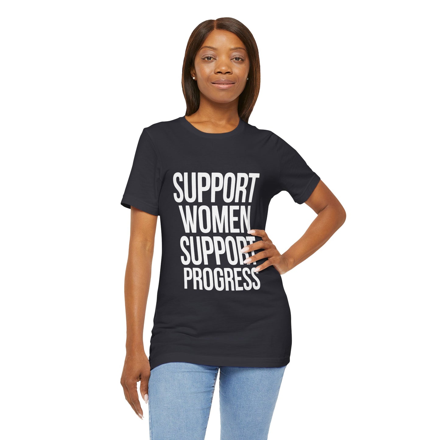 Support Women, Support Progress – Women’s Empowerment Graphic