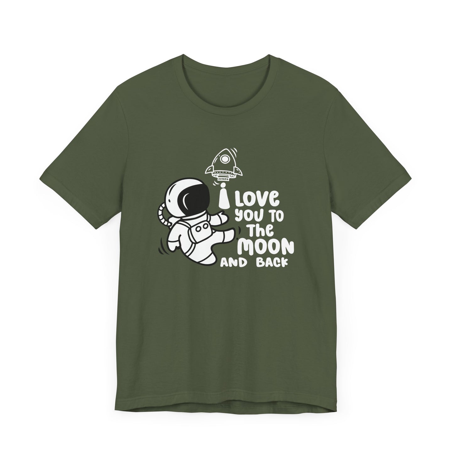 Romantic Message Tee – I Love You to the Moon and Back Shirt