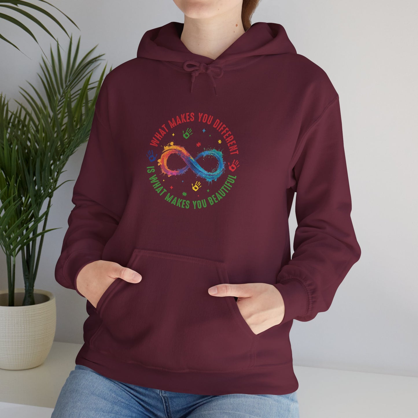 WHAT MAKES YOU DIFFERENT Hoodie – Colorful Neurodiversity Sweatshirt