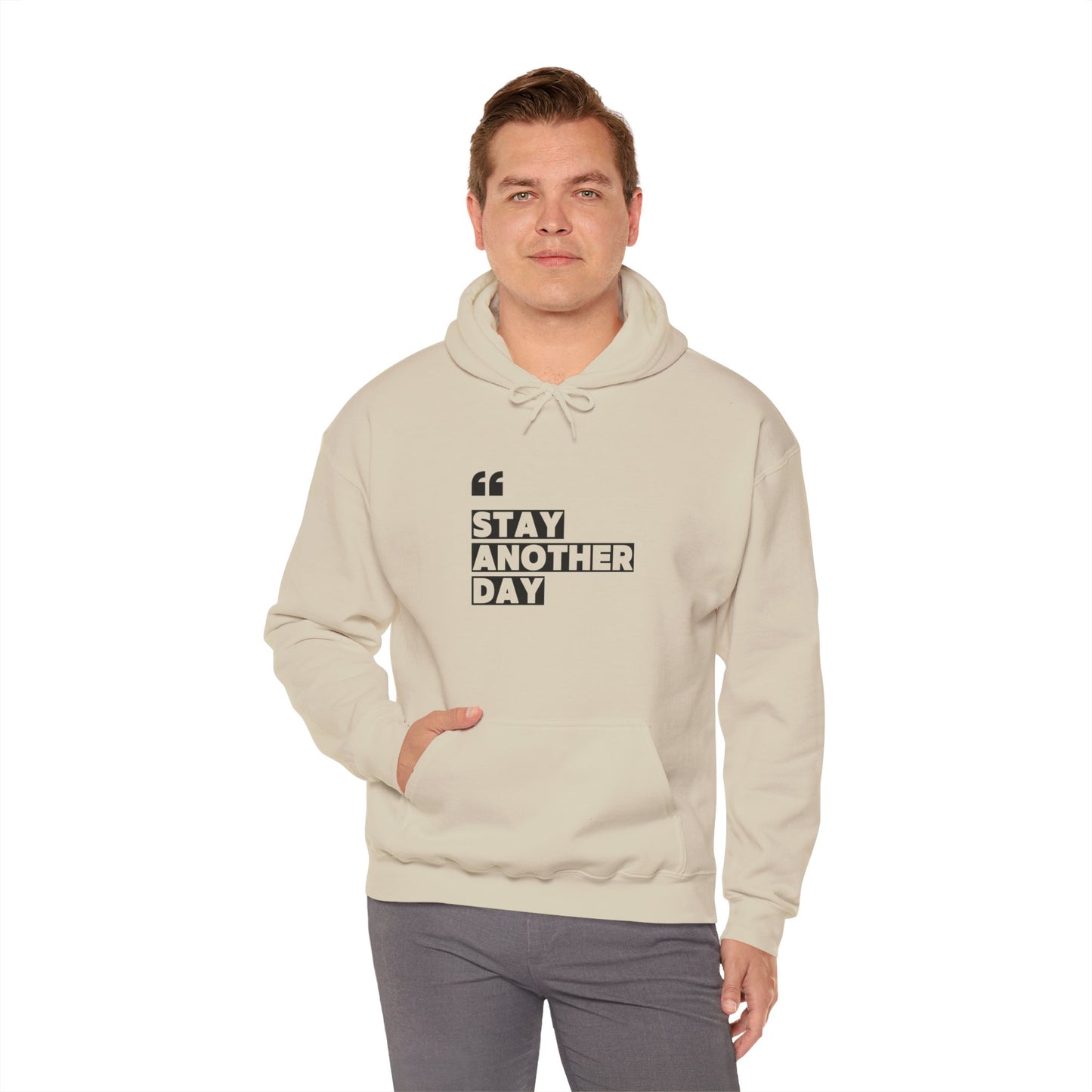 Stay Another Day Sand Hoodie