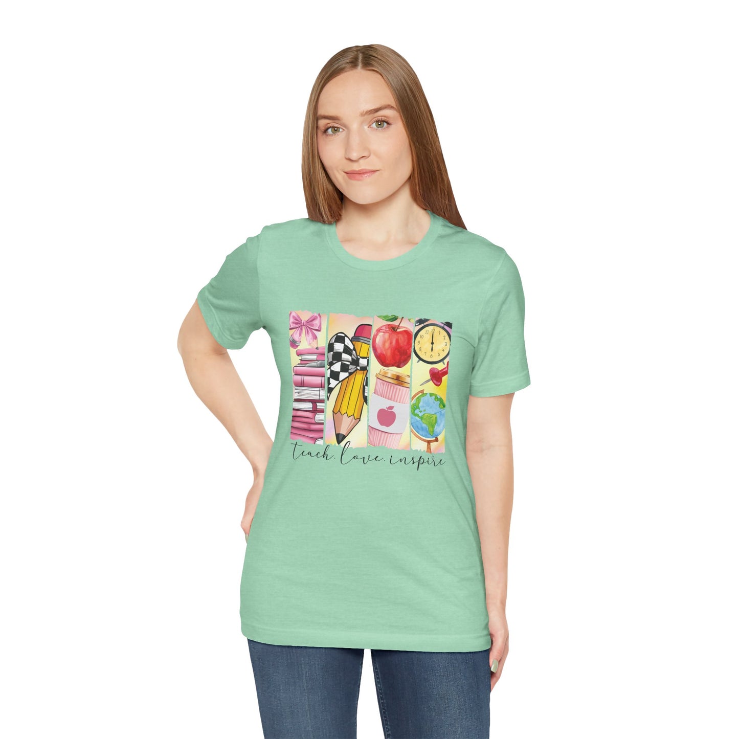 Teach Love Inspire – Teacher Shirt with Meaningful Message