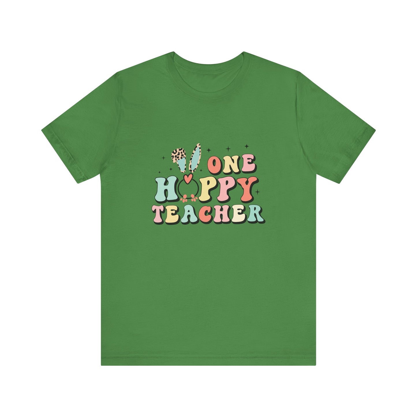 Leaf Teacher Easter Shirt – One Hoppy Teacher Bunny Tee