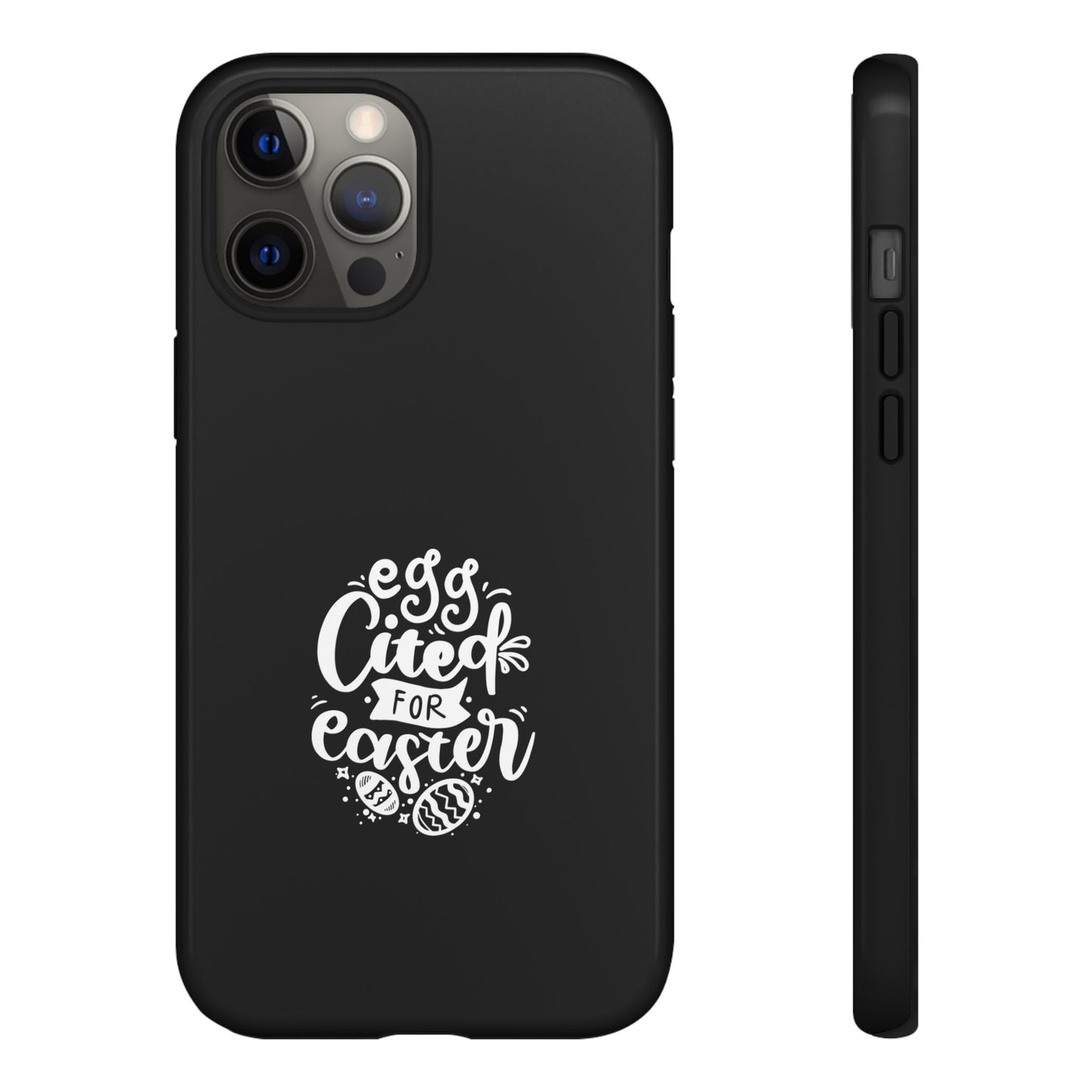 iPhone 12 Pro Max Glossy Egg-cited for Easter Phone Case | Fun & Trendy Spring Cover