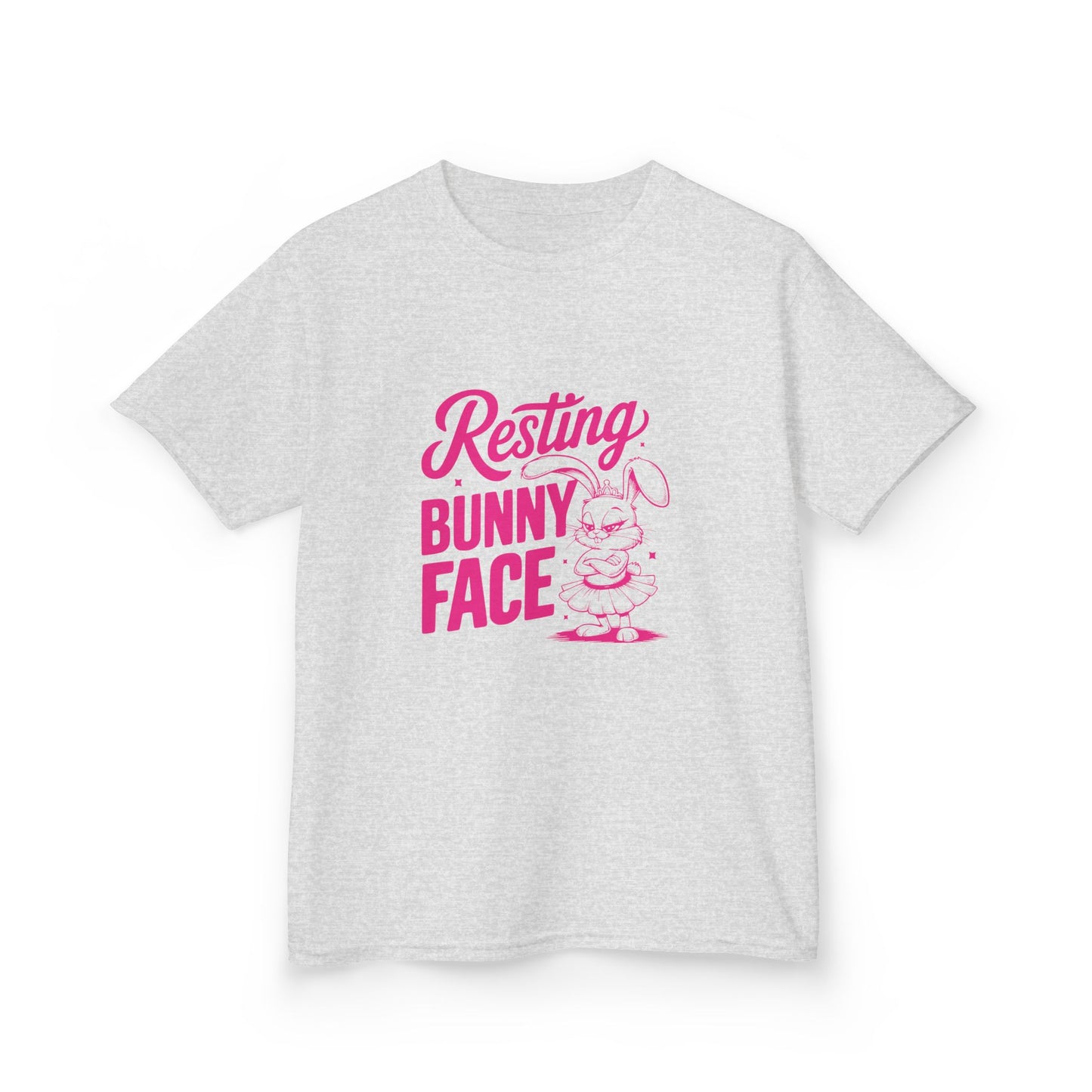 Resting Bunny Face Kids Easter Shirt | Funny Easter Tee for Kids