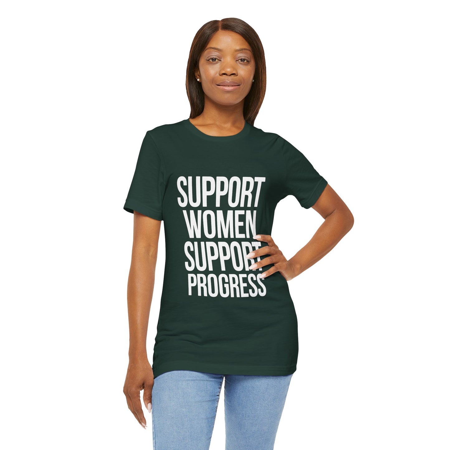Support Women, Support Progress – Women’s Empowerment Graphic