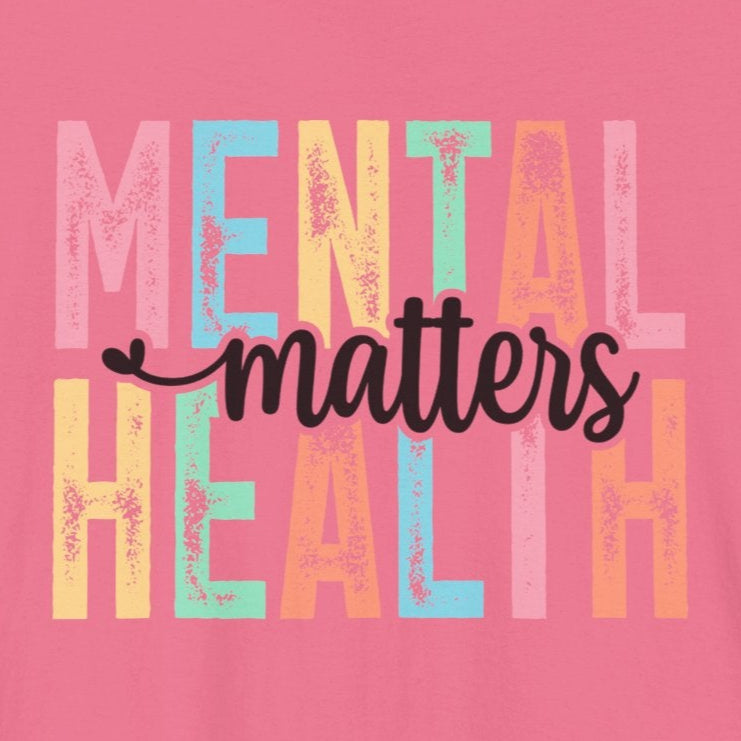 Mental Health Matters – Charity-Pink Mental Health Matters Shirt for Women