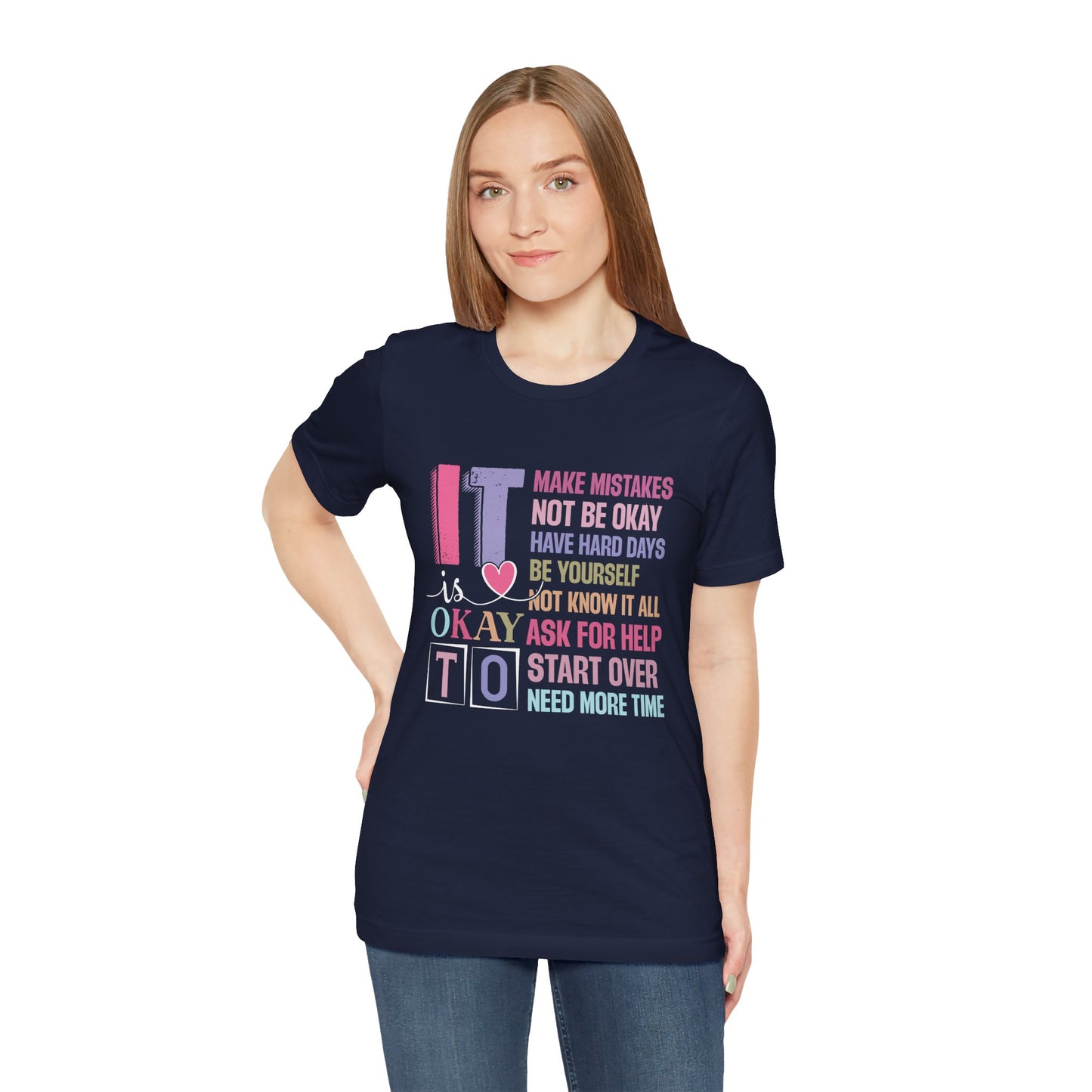 Navy It's Okay to Make Mistakes – Suicide Prevention Tee Shirts