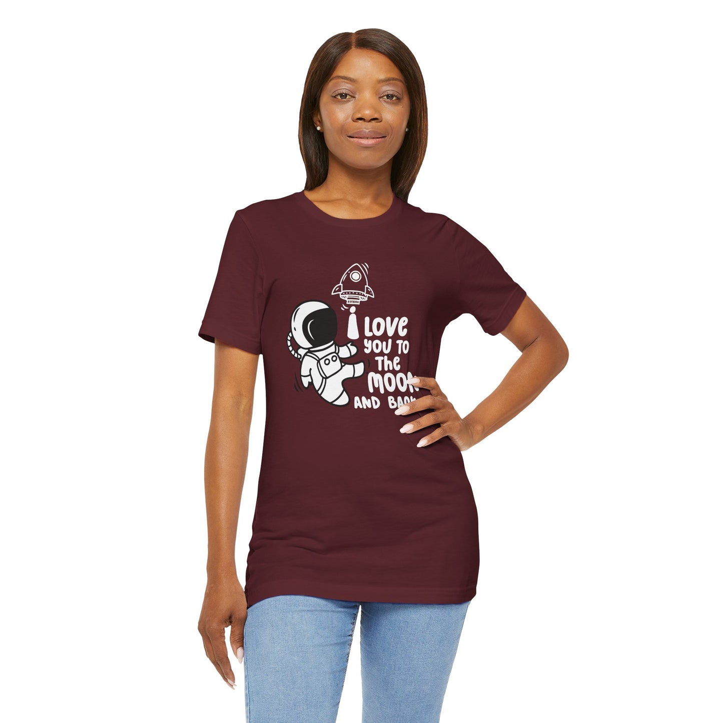 Romantic Message Tee – I Love You to the Moon and Back Shirt