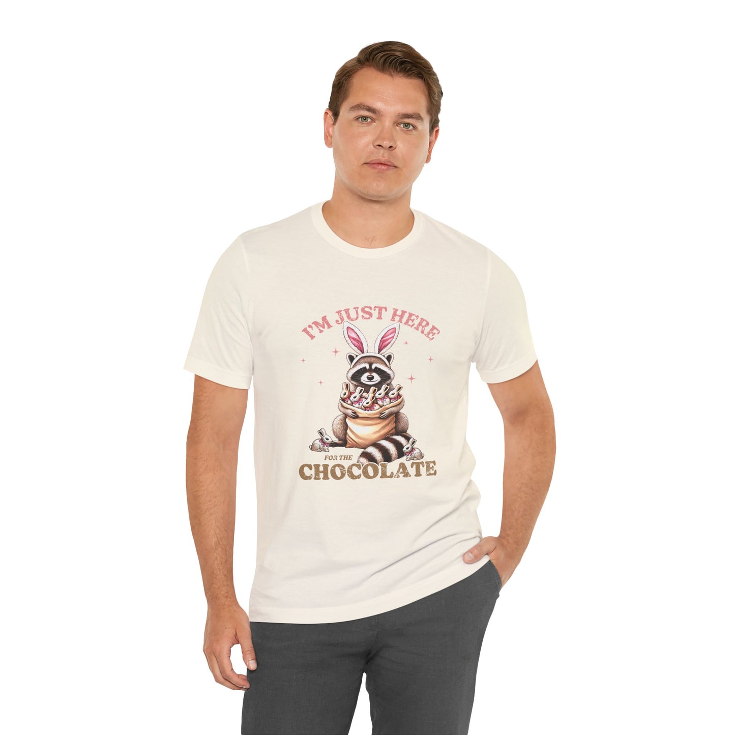 Funny Easter Shirt – I'm Just Here for the Chocolate Tee