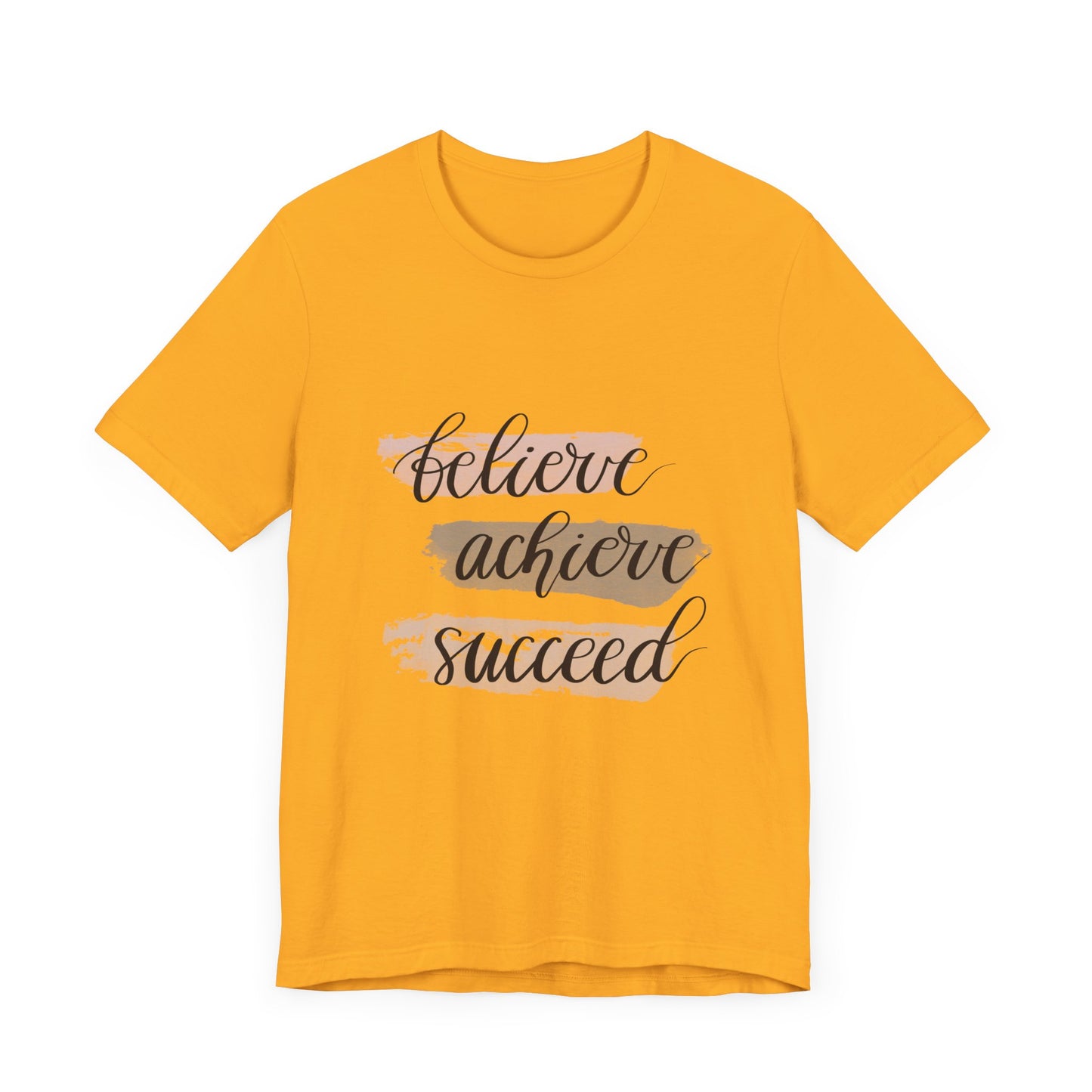 Inspirational T Shirts – Believe Achieve Succeed Tee for Women
