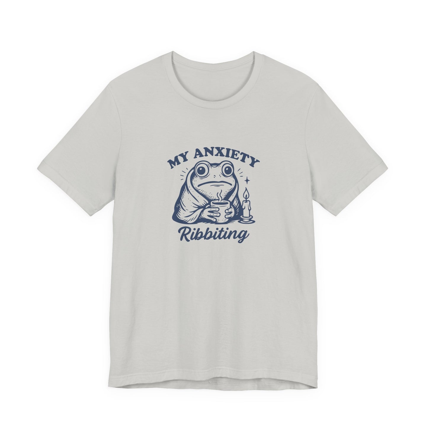 T-Shirt MY ANXIETY Ribbiting Shirt – Funny Anxiety Shirt with Frog Graphic