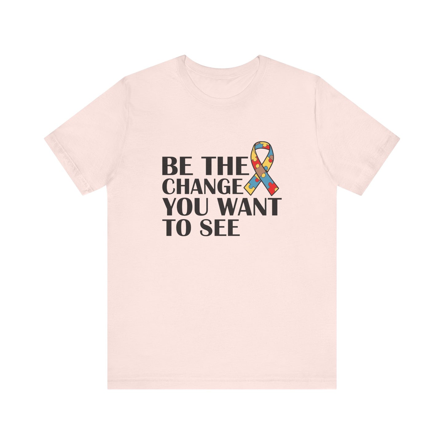 Soft Pink Inspirational Quotes Shirt – Be the Change You Want to See