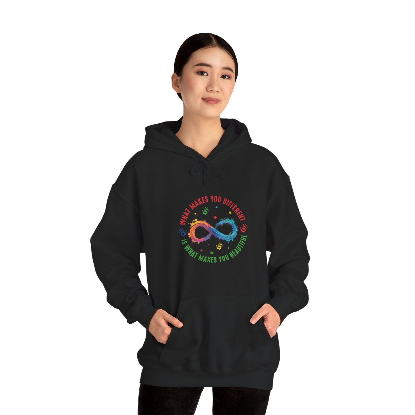 WHAT MAKES YOU DIFFERENT Hoodie – Colorful Neurodiversity Sweatshirt