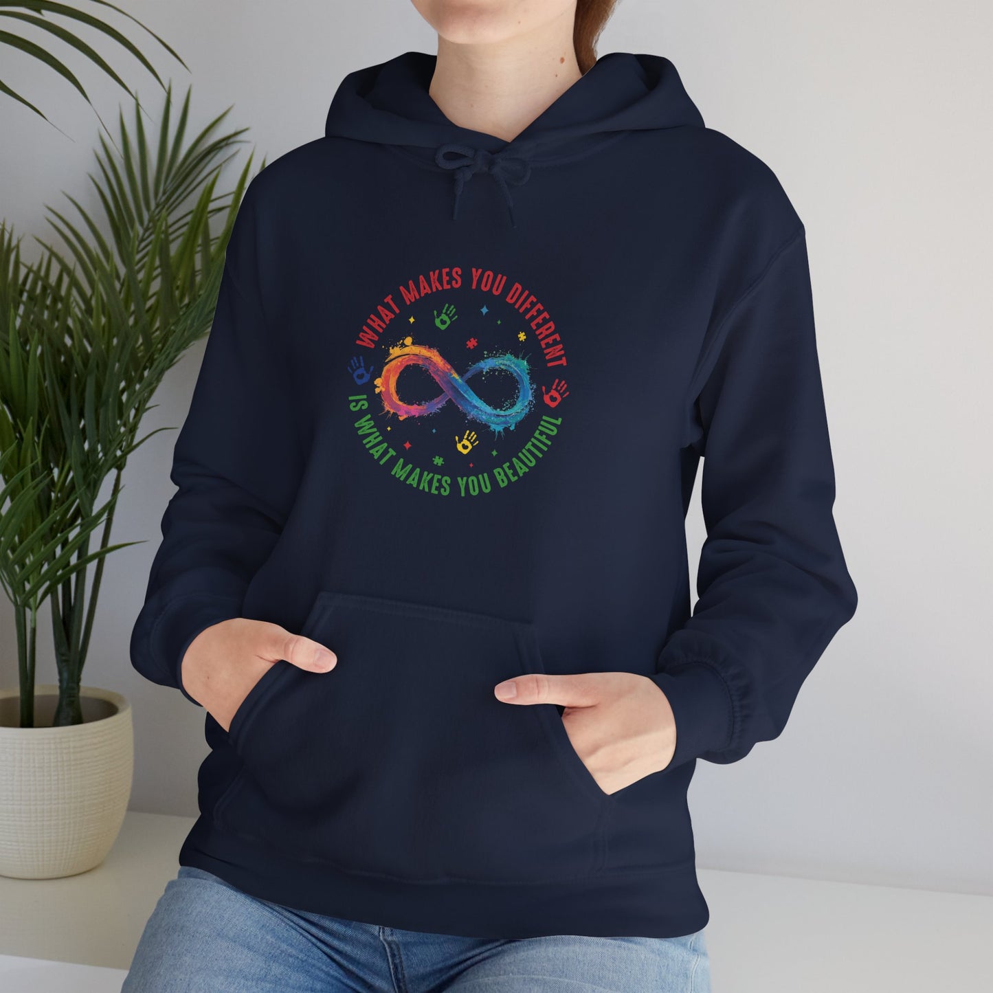 WHAT MAKES YOU DIFFERENT Hoodie – Colorful Neurodiversity Sweatshirt
