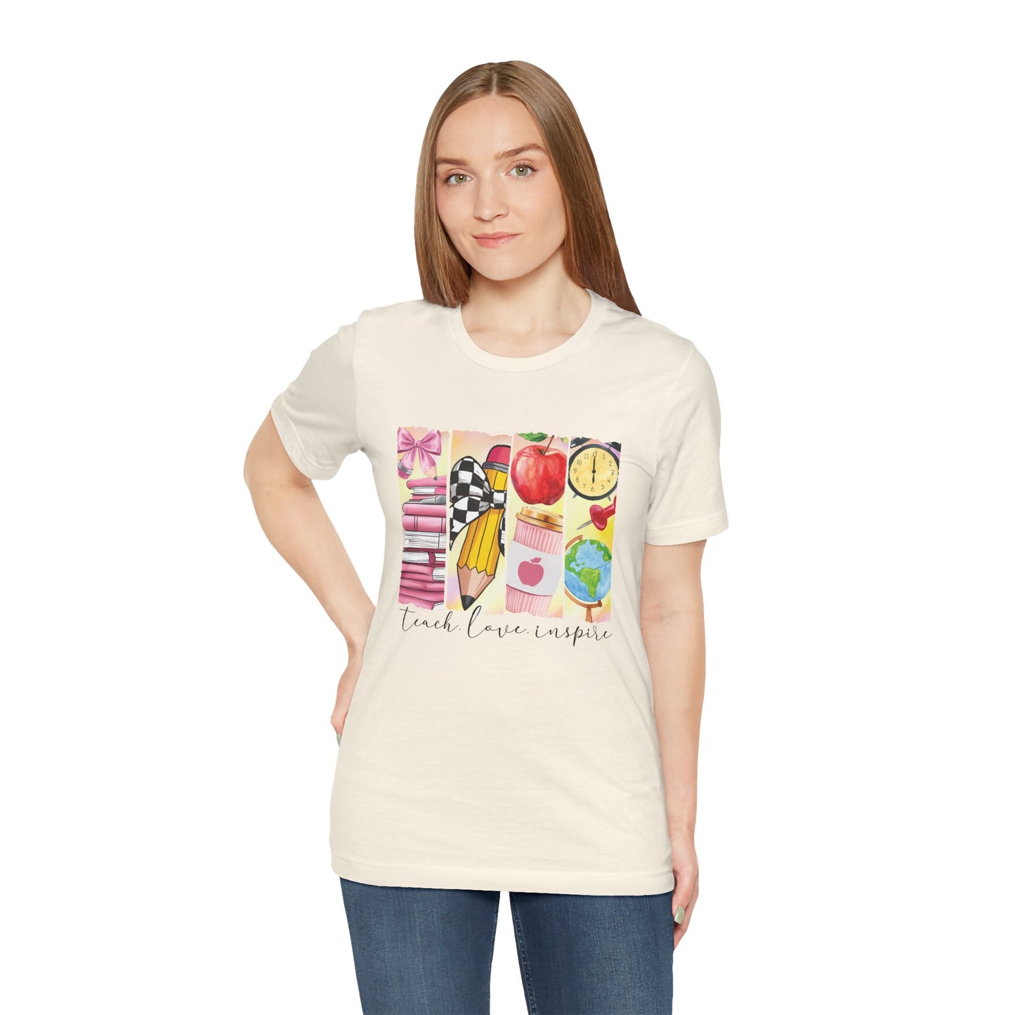 T-Shirt Teach Love Inspire – Teacher Shirt with Meaningful Message