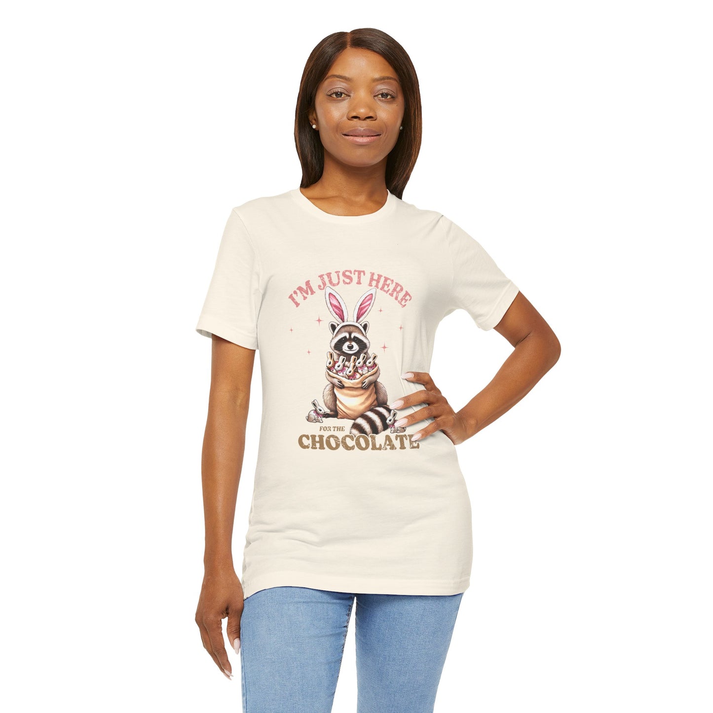 Funny Easter Shirt – I'm Just Here for the Chocolate Tee