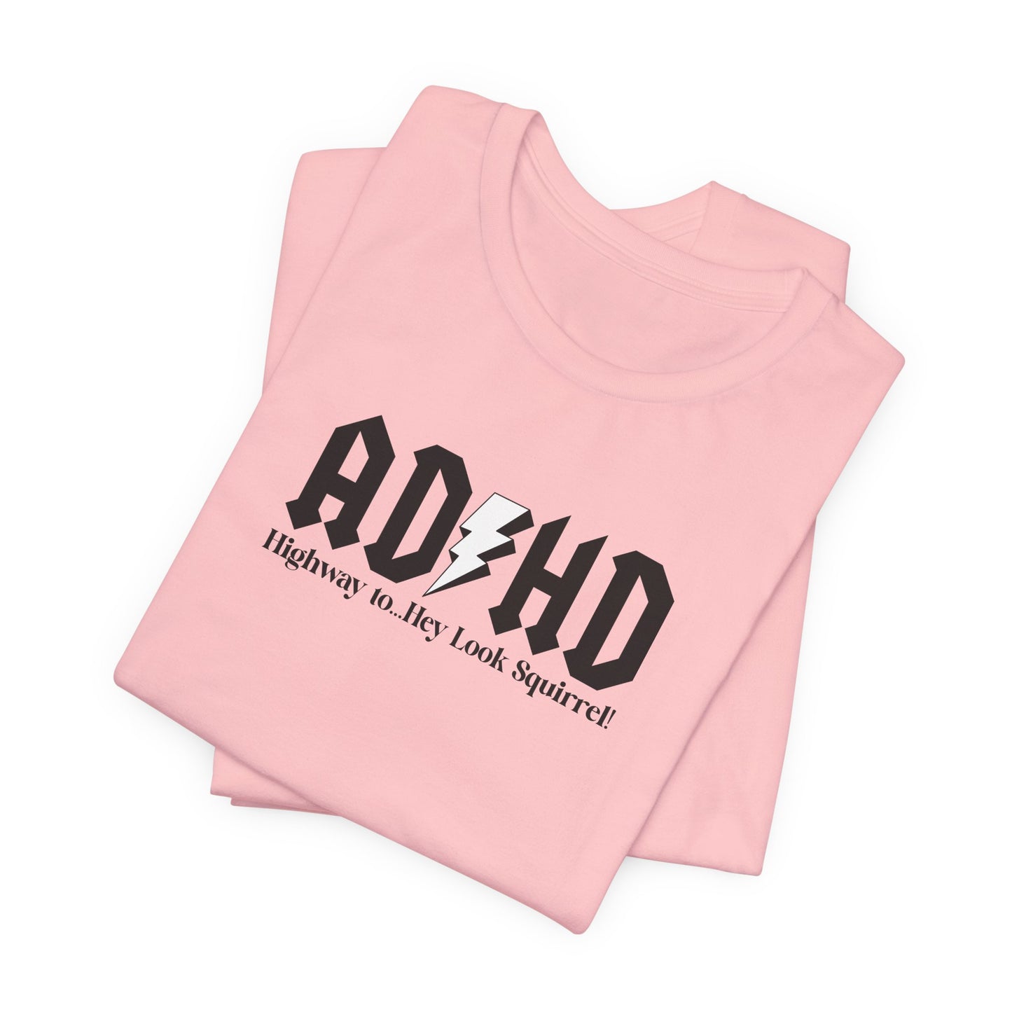T-Shirt Highway to ADHD Funny T-Shirt – Gothic Pop Culture Graphic Tee