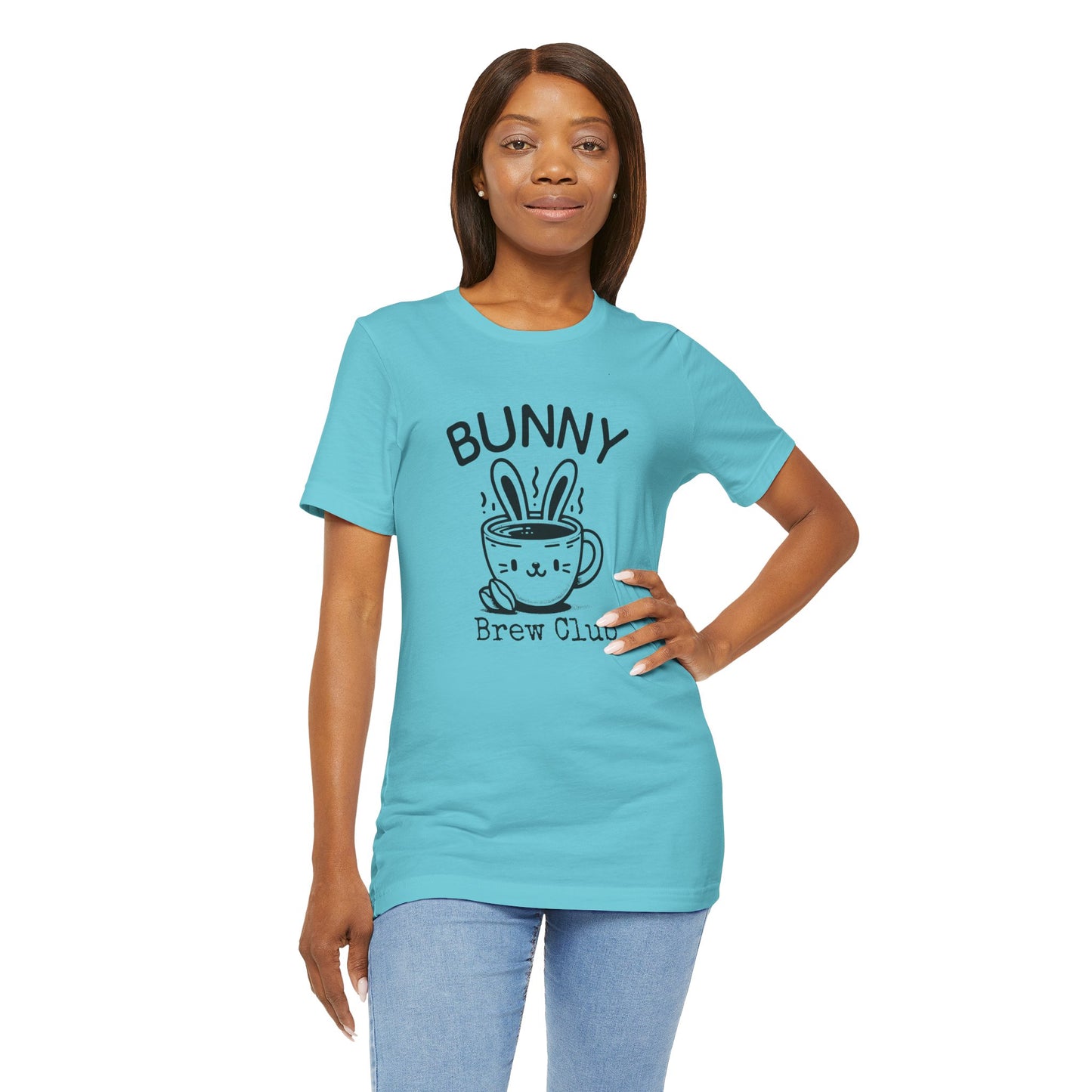 Coffee Easter Shirt – Bunny Brew Club Funny Easter Tee for Women