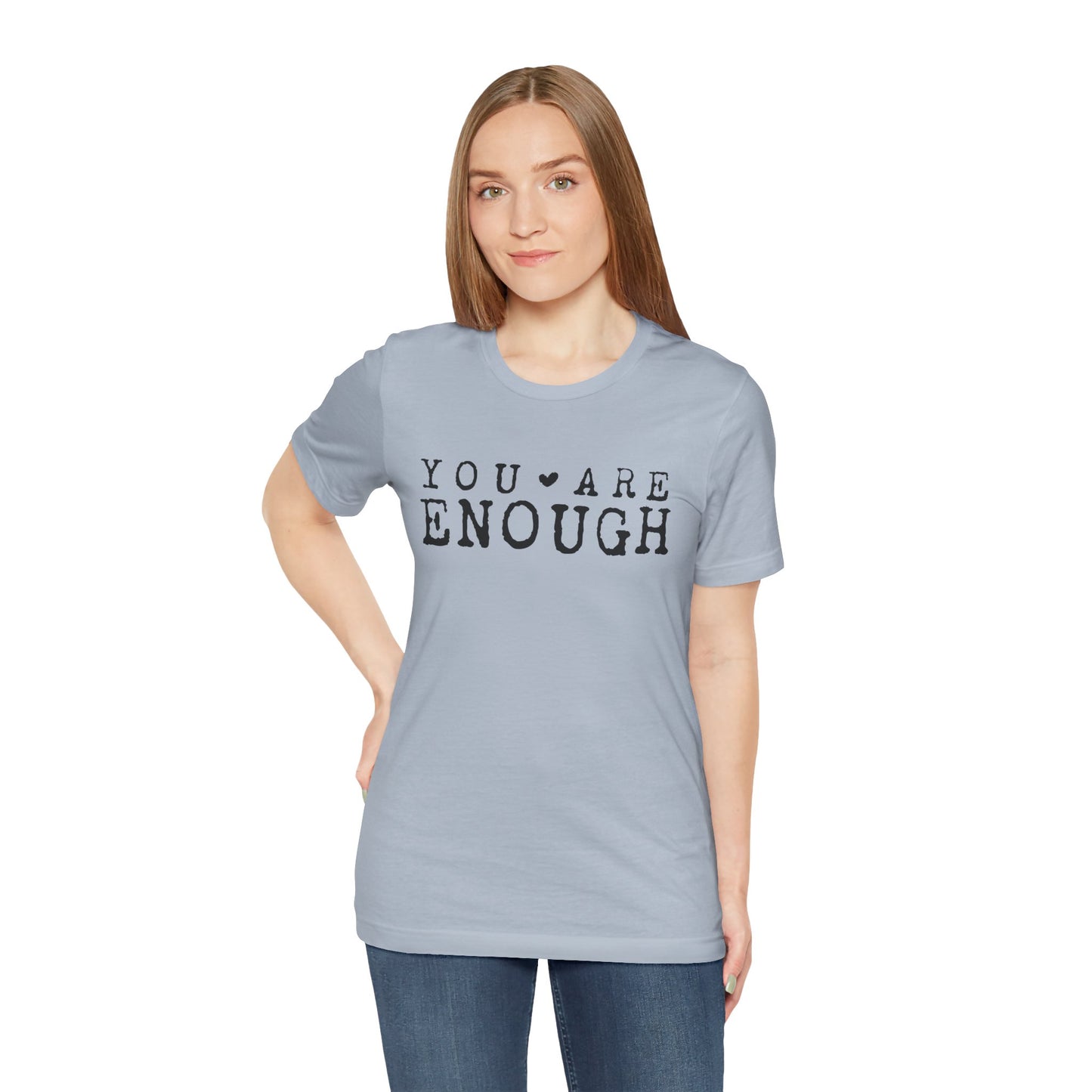 You Are Enough – Light Blue Suicide Awareness Shirts for Women