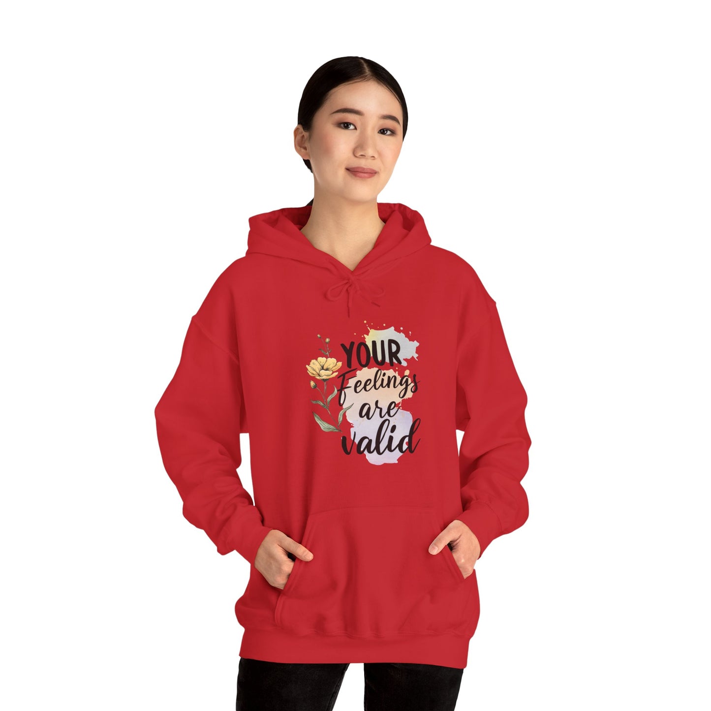 Your Feelings Are Valid – Suicide Awareness Hoodie for Women
