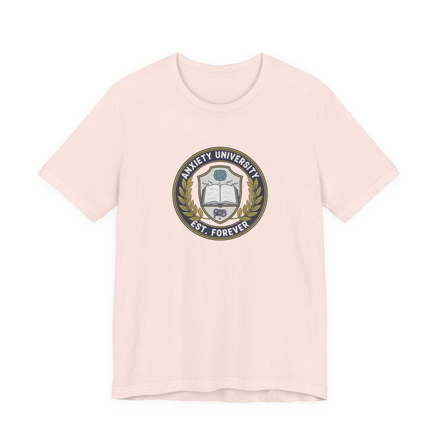T-Shirt ANXIETY UNIVERSITY Shirt – Funny Collegiate Graphic Tee