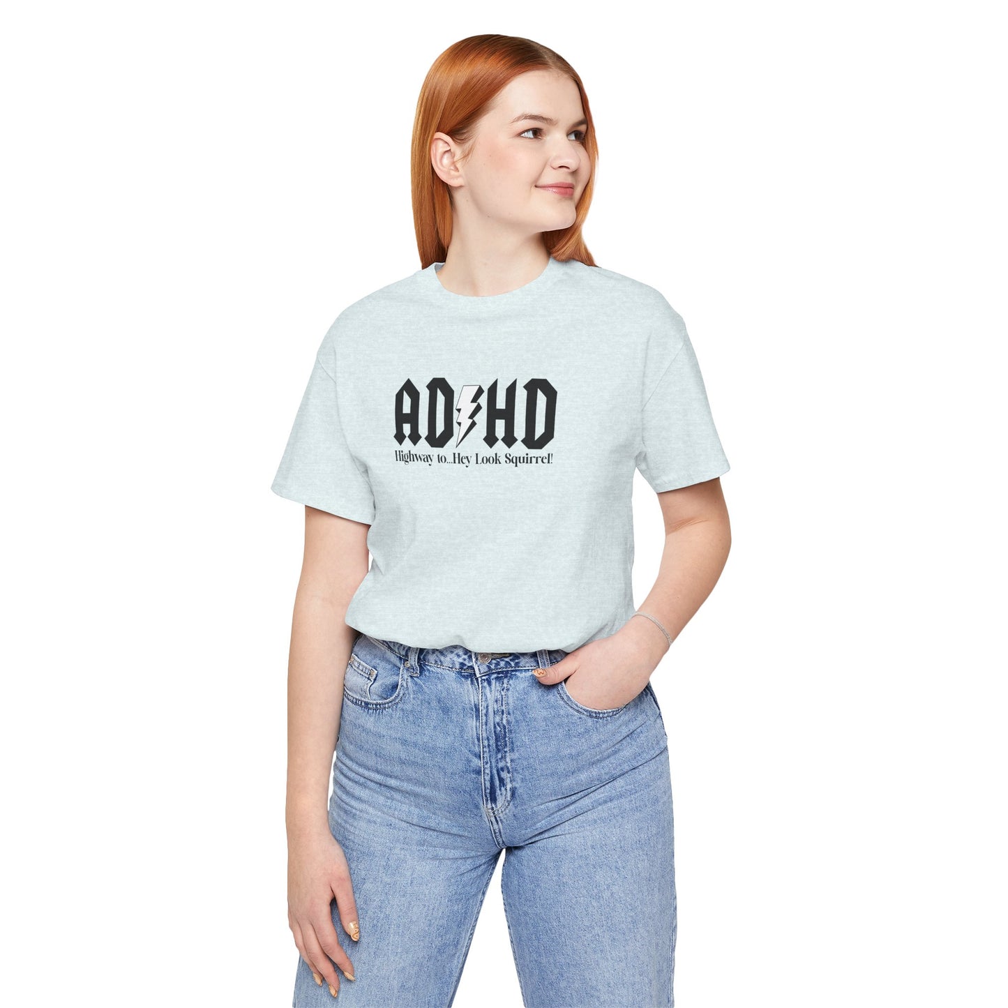 T-Shirt Highway to ADHD Funny T-Shirt – Gothic Pop Culture Graphic Tee