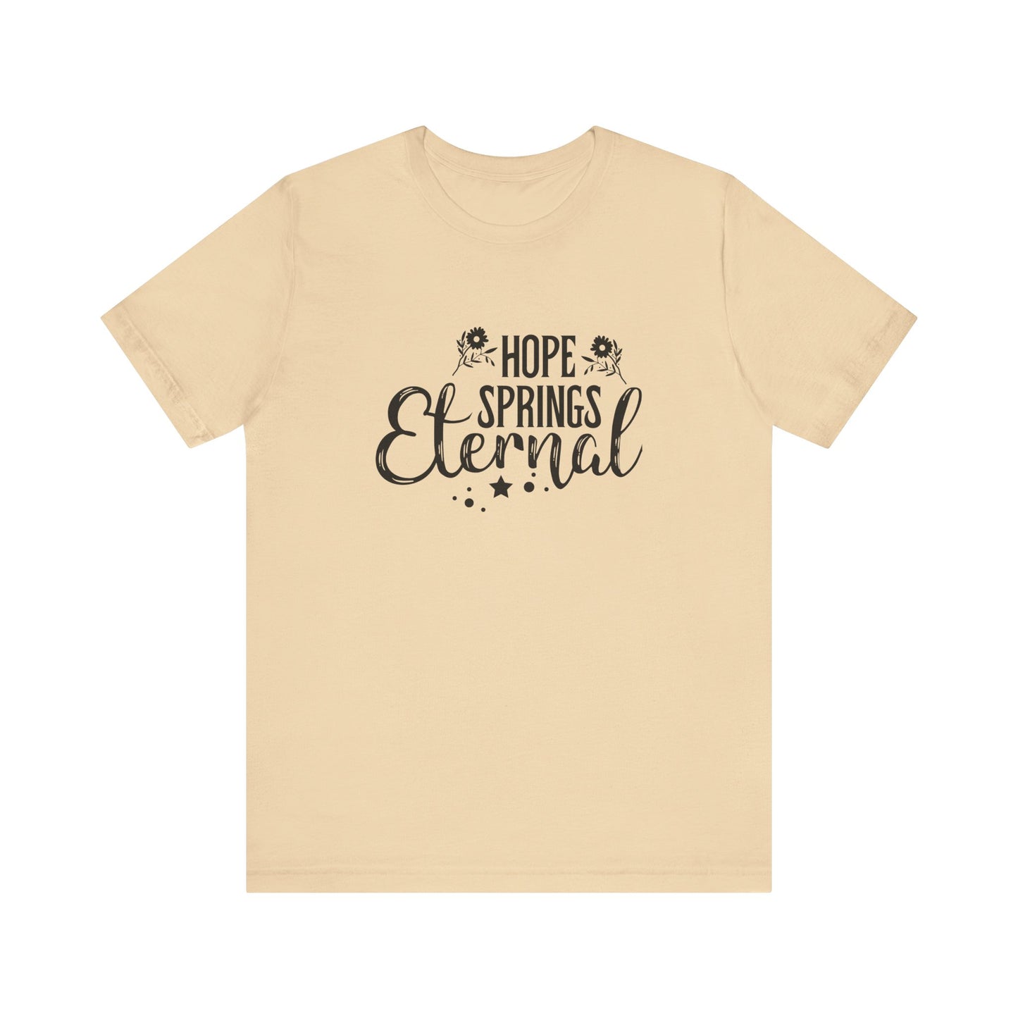 Soft Cream Motivational Shirts – Hope Springs Eternal Women’s Easter Tee