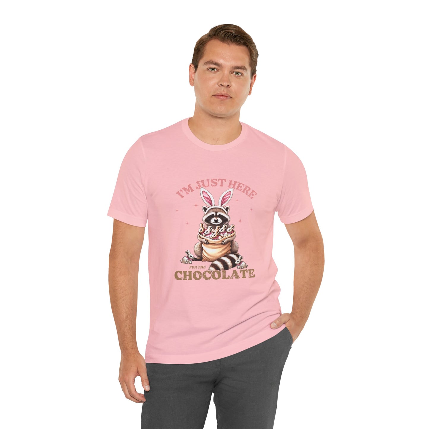 Funny Easter Shirt – I'm Just Here for the Chocolate Tee