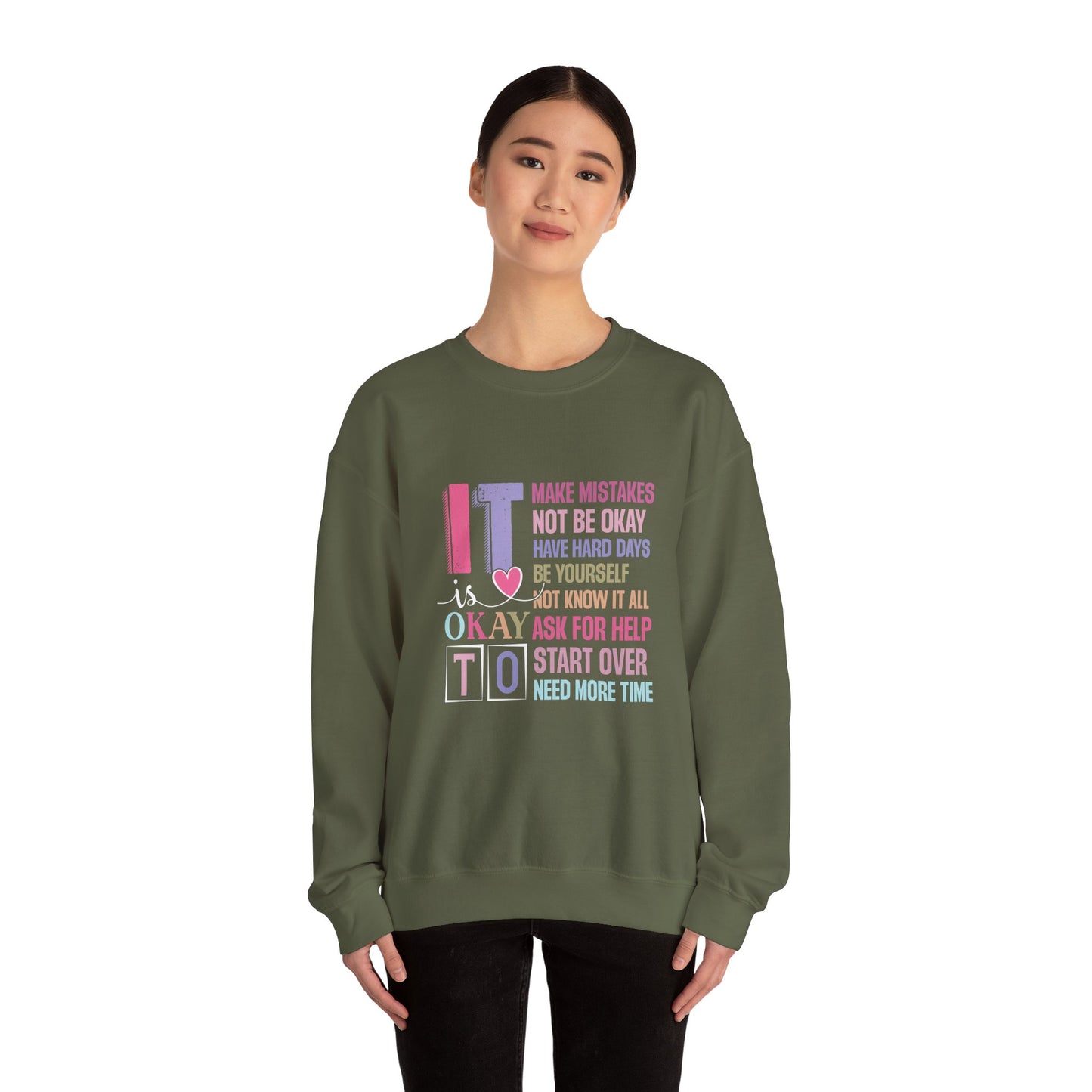 It’s Okay to Make Mistakes – Mental Health Sweatshirt for Women