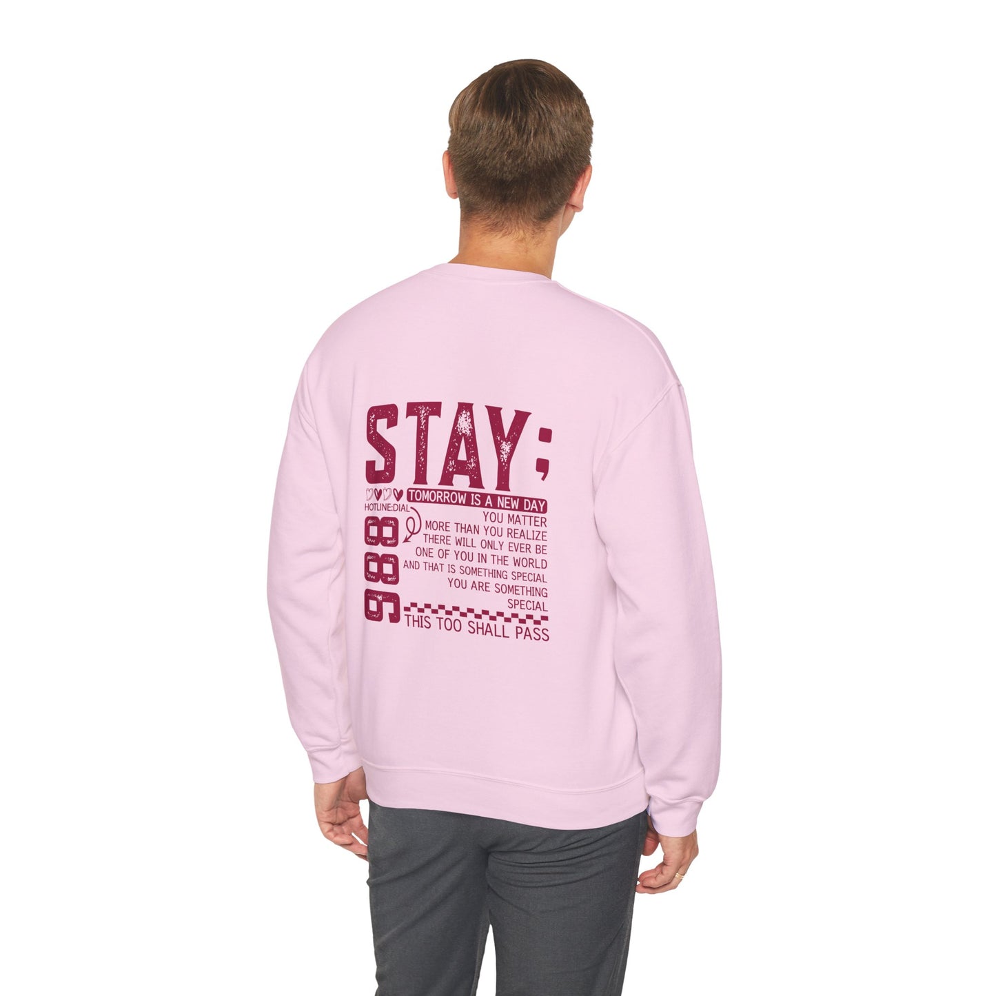 Stay, You Matter – Mental Health Sweatshirts for Men & Women