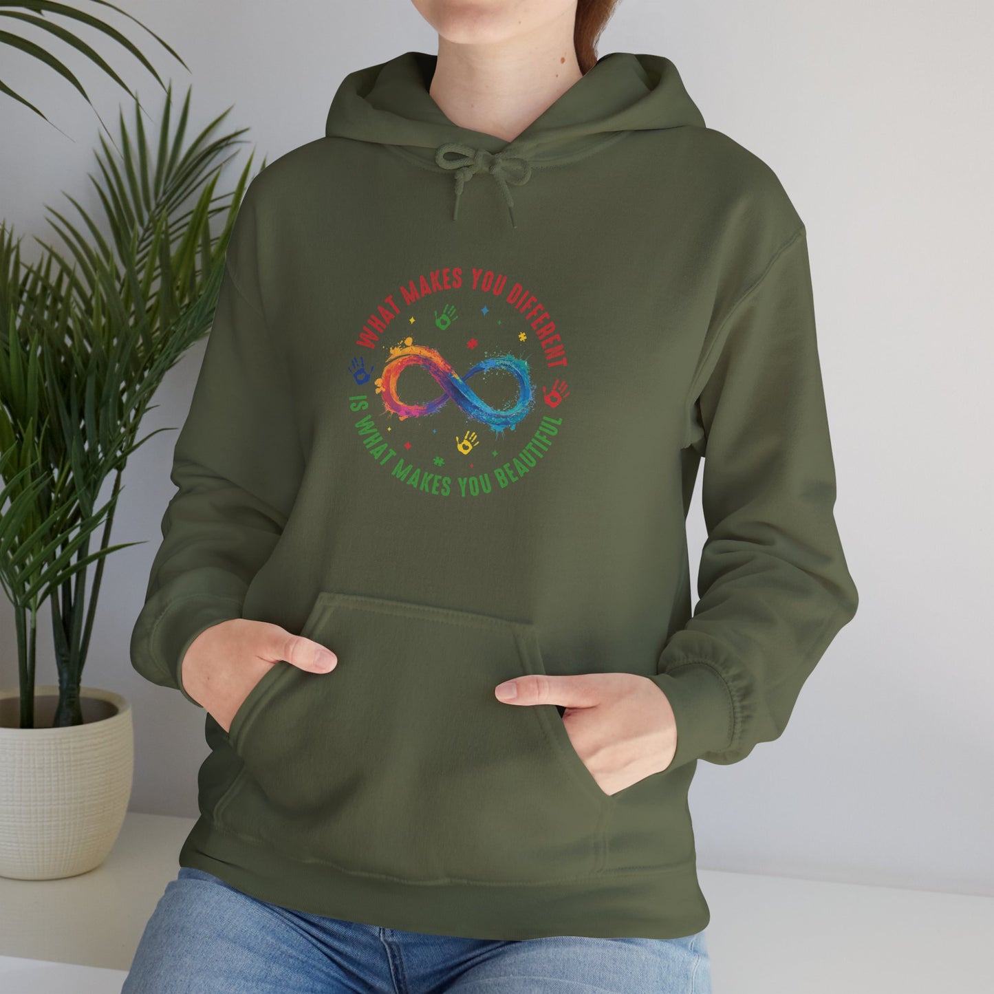 WHAT MAKES YOU DIFFERENT Hoodie – Colorful Neurodiversity Sweatshirt
