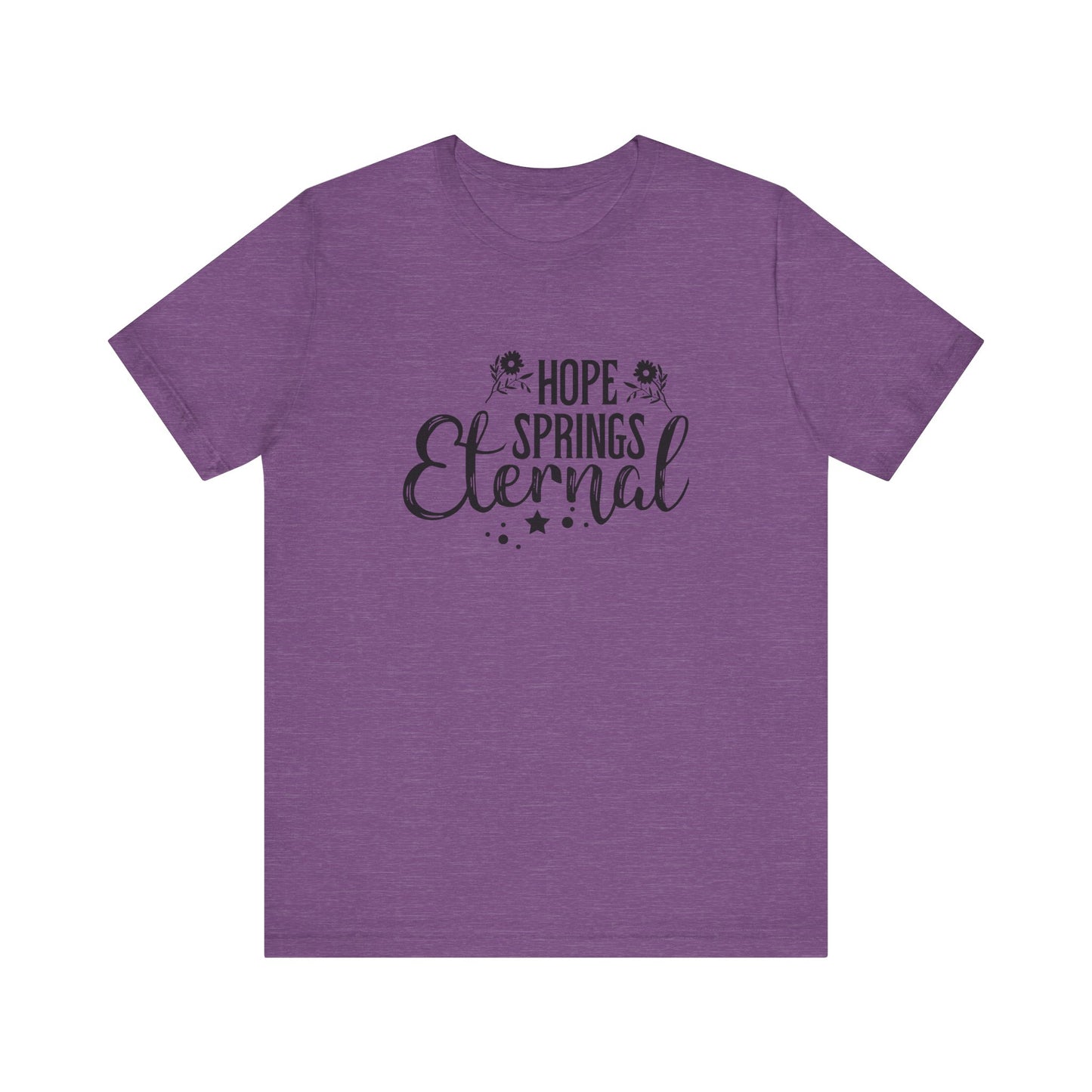 Heather Team Purple Motivational Shirts – Hope Springs Eternal Women’s Easter Tee