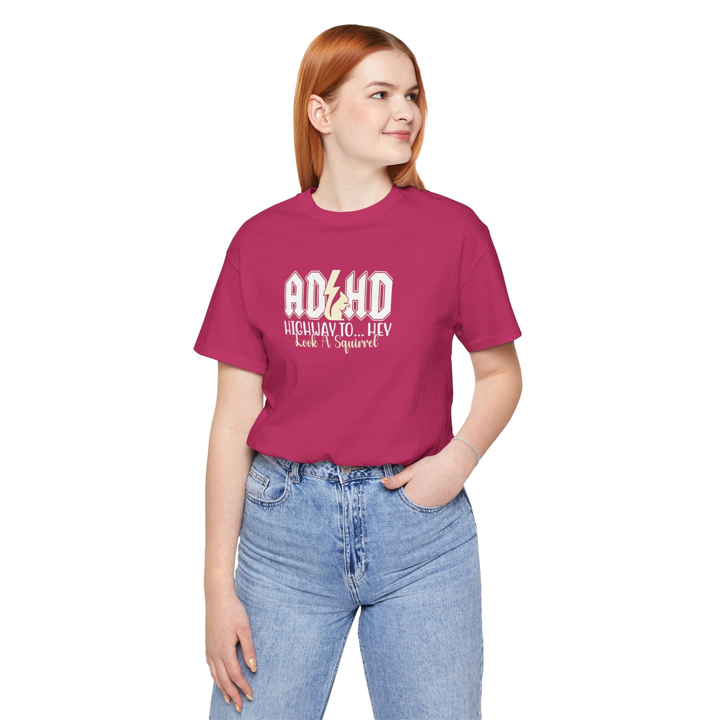 T-Shirt HIGHWAY TO... HEY Look A Squirrel ADHD T Shirt – Funny ADHD Tshirt