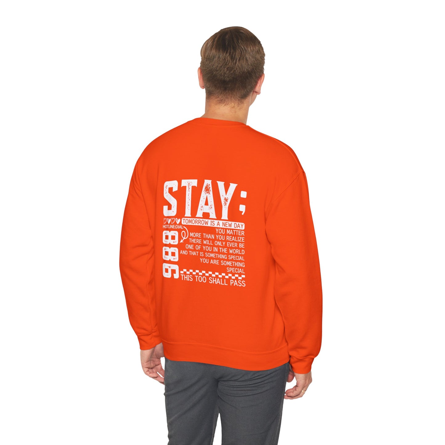 Stay, You Matter – Mental Health Sweatshirts for Men & Women