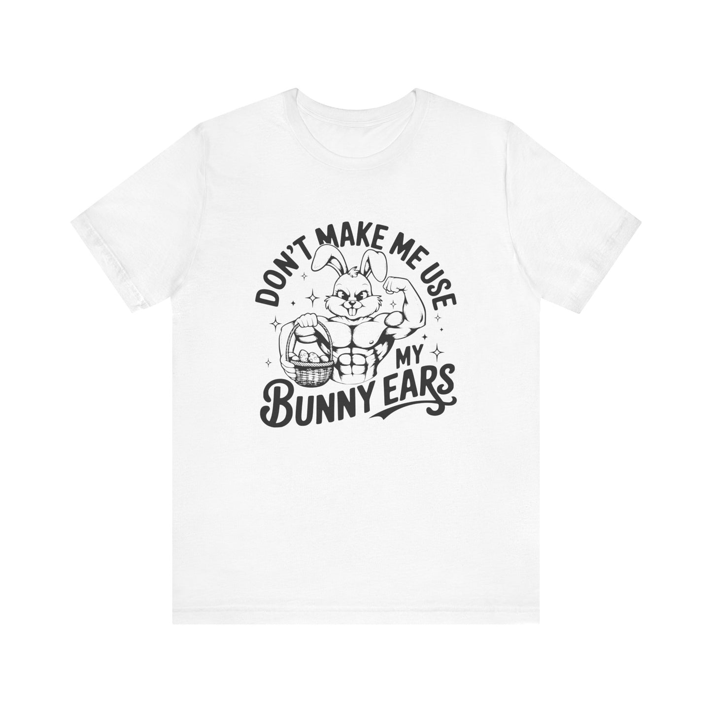 White Easter Fitness Shirt – Bunny Gains No Days Off Unisex Tee