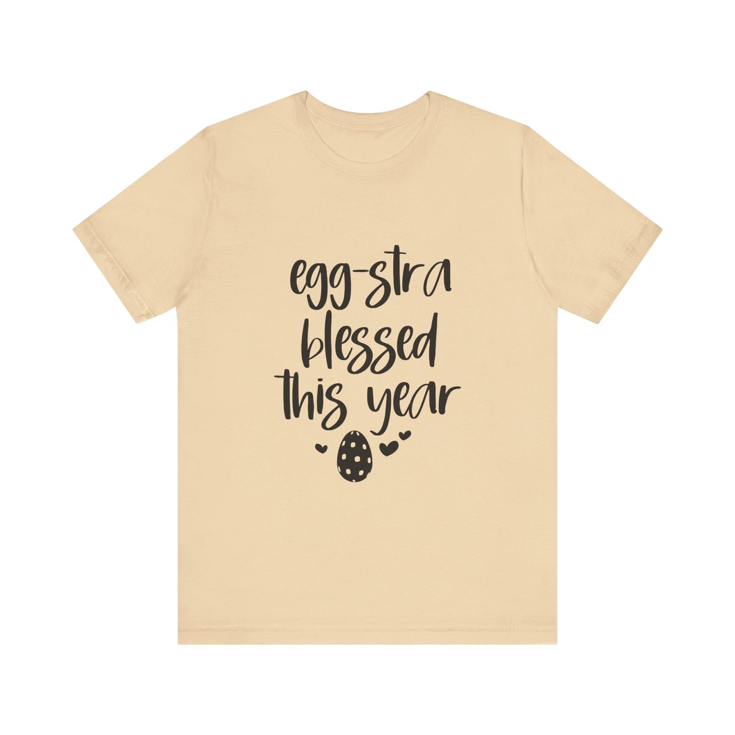 Soft Cream Faith-Based Easter Shirt – Eggstra Blessed This Year Tee