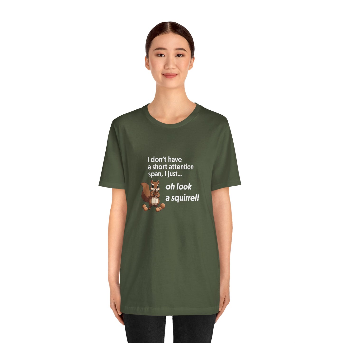 T-Shirt Oh Look a Squirrel ADHD T-Shirt – Funny Neurodivergent Shirt
