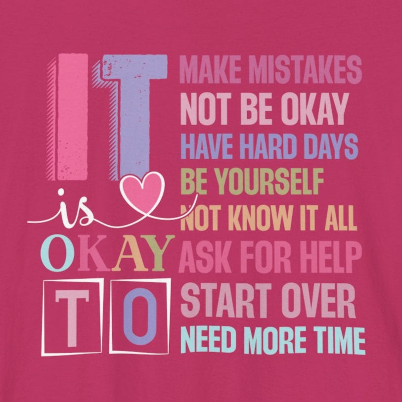 Berry It's Okay to Make Mistakes – Suicide Prevention Tee Shirts
