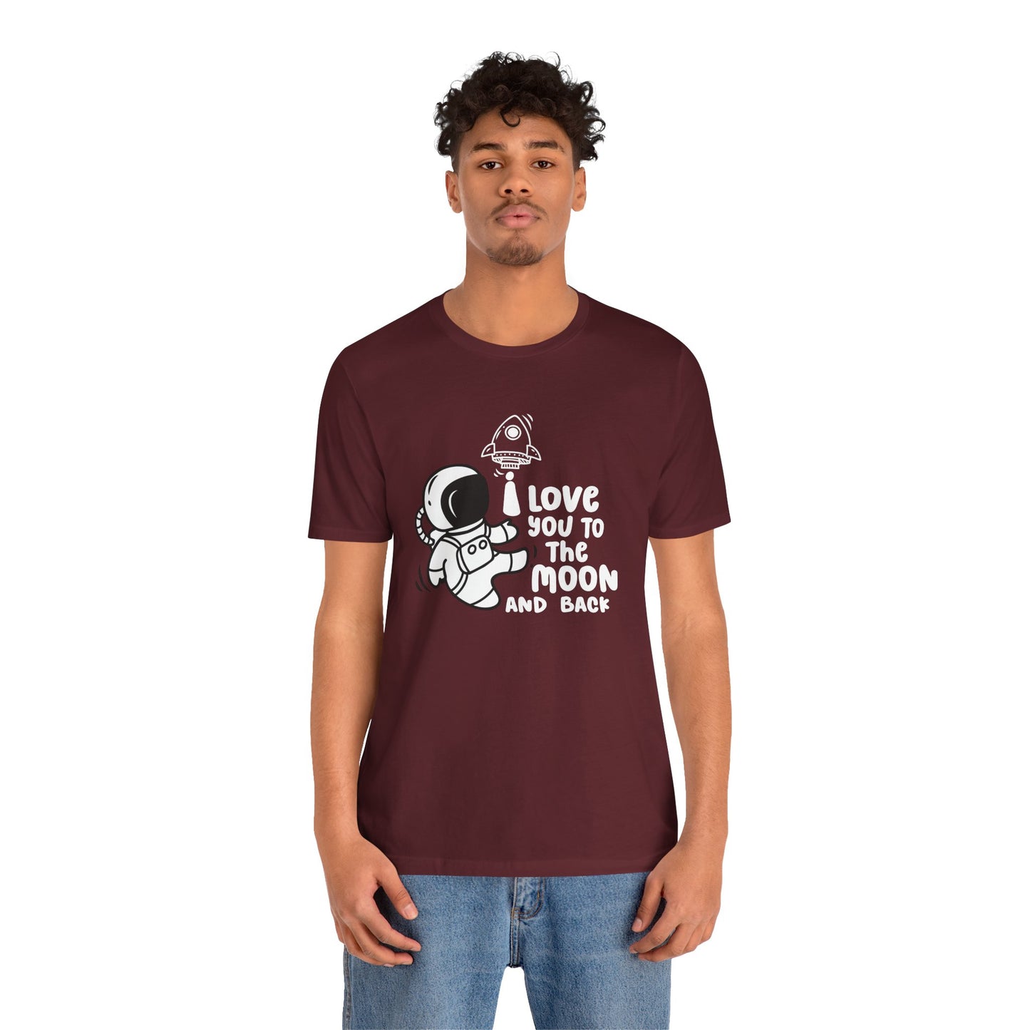 Romantic Message Tee – I Love You to the Moon and Back Shirt