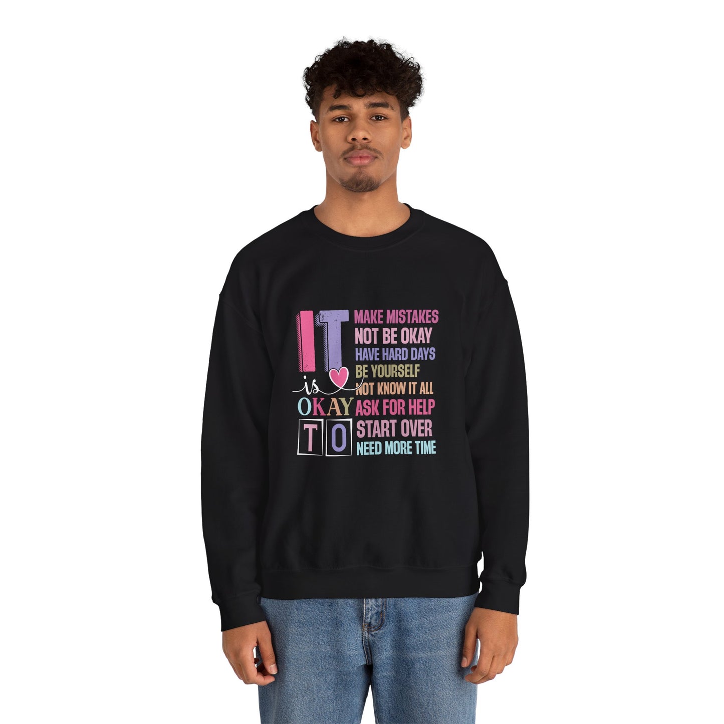 It’s Okay to Make Mistakes – Mental Health Sweatshirt for Women