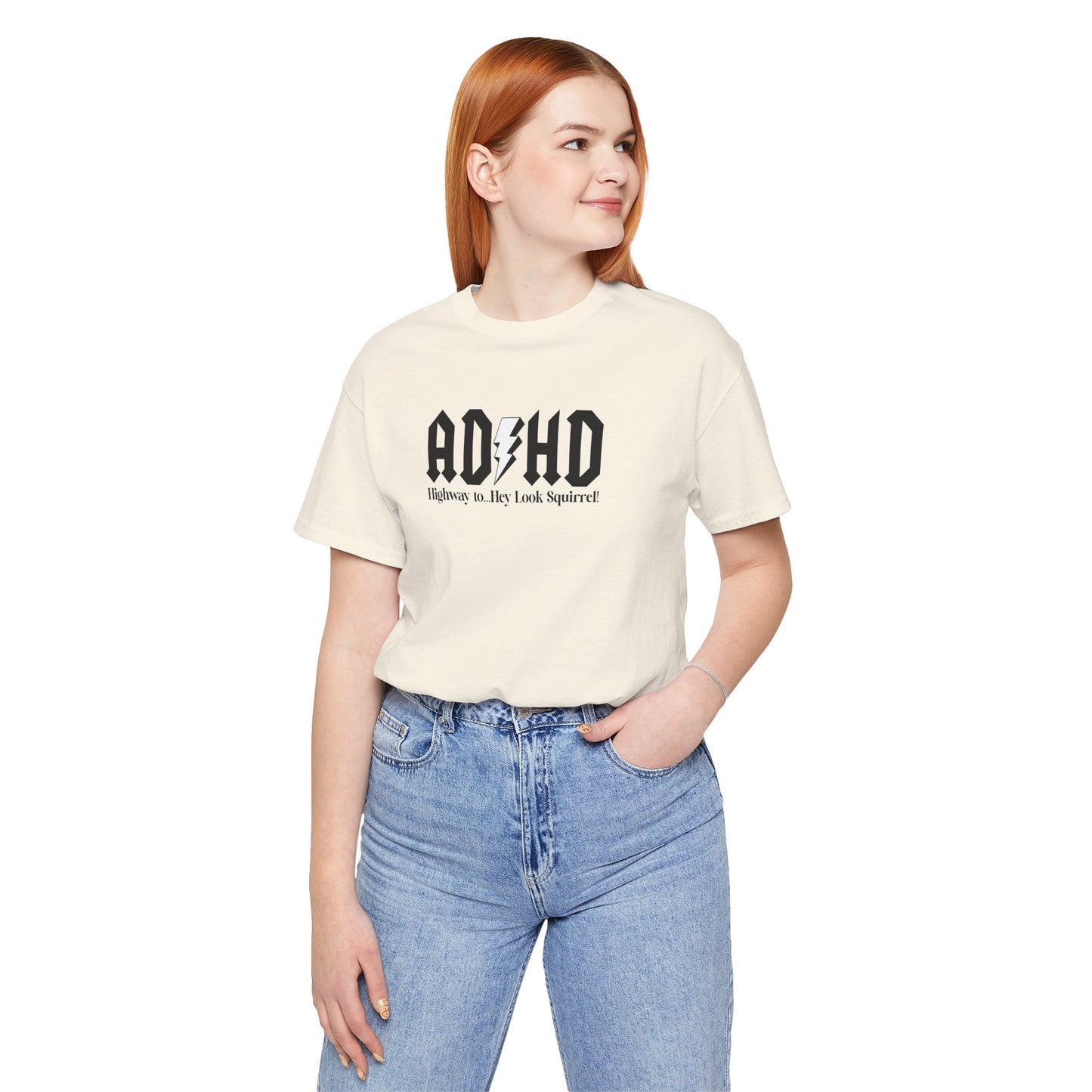 T-Shirt Highway to ADHD Funny T-Shirt – Gothic Pop Culture Graphic Tee