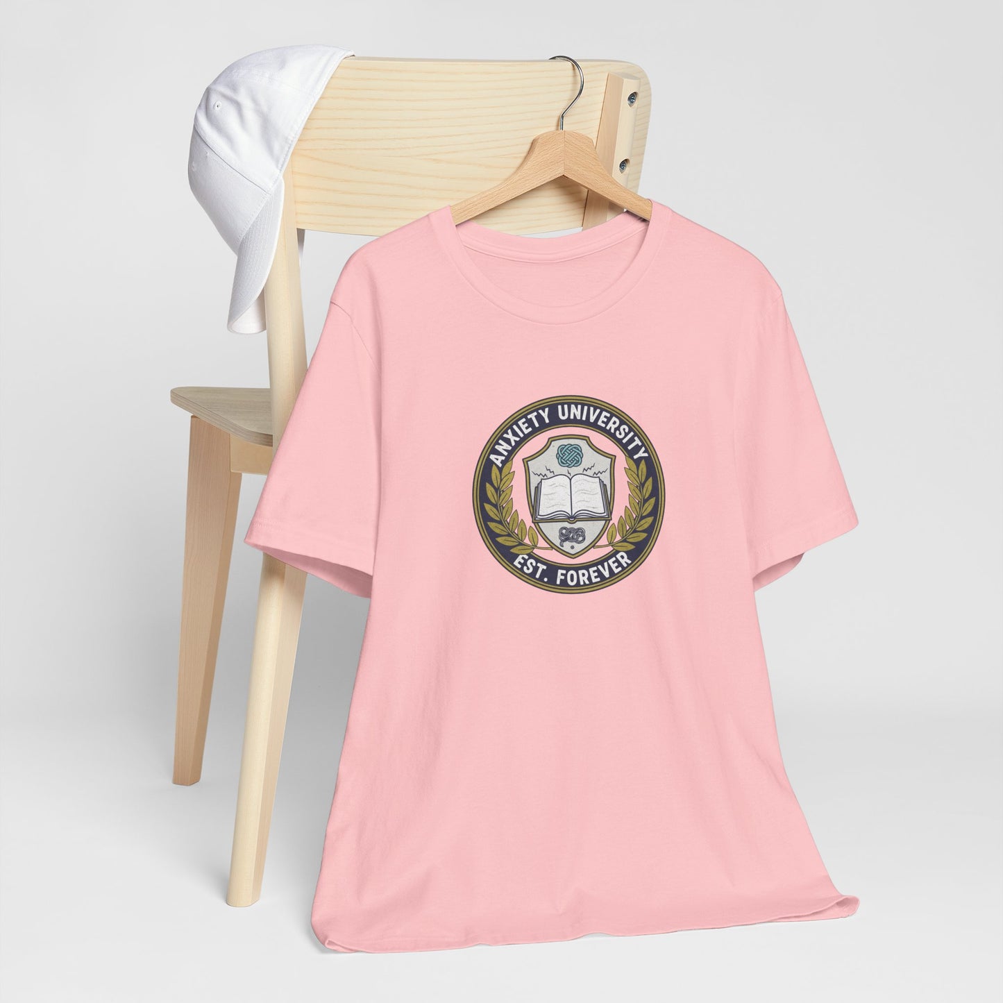 T-Shirt ANXIETY UNIVERSITY Shirt – Funny Collegiate Graphic Tee